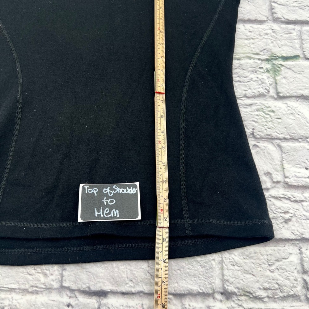 Woolx Merino Wool Base Layer Top Womens Large Black Long Sleeve Thermal Crewneck - Picture 7 of 9